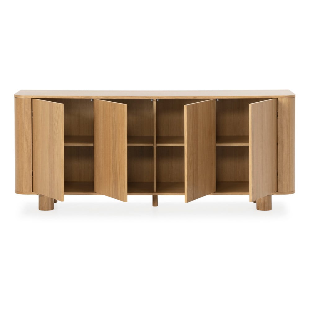Komoda w dekorze dębu w naturalnym kolorze 180x75x40 cm Padoc – MOME (zdjęcie 3)