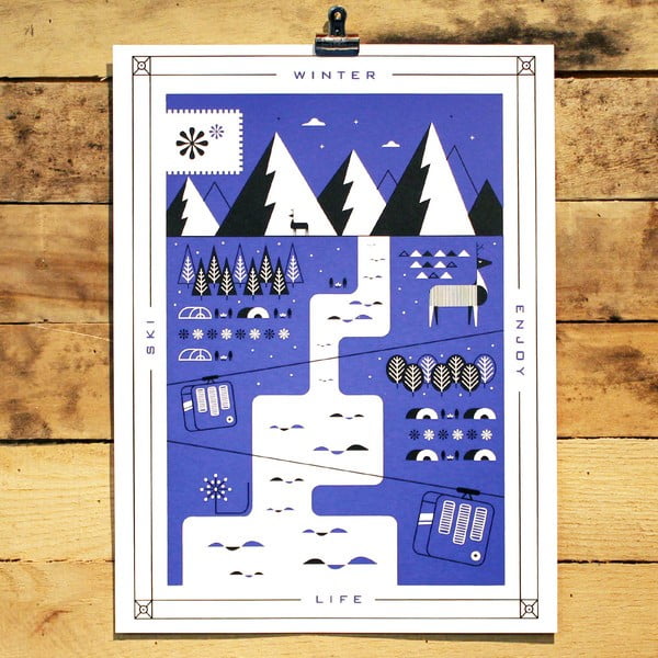 Plakat Winter, 41x30 cm