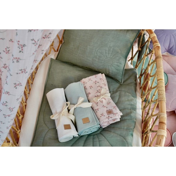 Beżowy muślinowy kocyk dziecięcy 100x100 cm Cream – Moi Mili-image-1