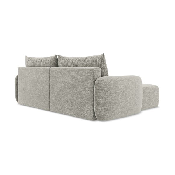 Jasnoszary rozkładany/ze schowkiem narożnik (lewostronny) Kalena – Makamii-image-4