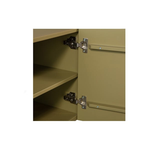 Szafka pod TV z litego drewna sosnowego w kolorze khaki 200x53x46 cm Basu – WOOOD-image-4