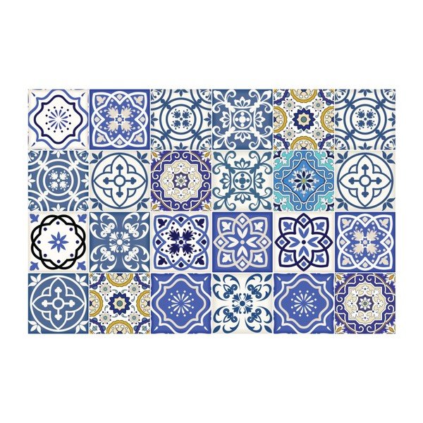 Zestaw 24 naklejek ściennych Ambiance Wall Stickers Tiles Flamenco, 10x10 cm-image-2