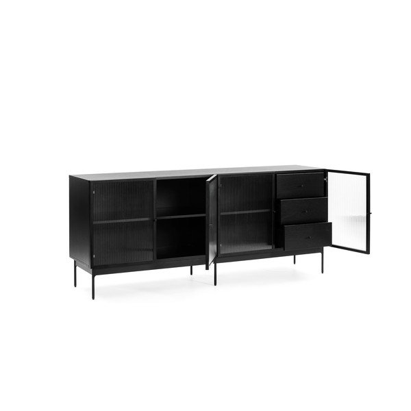 Czarna komoda Teulat Blur, szer. 180 cm-image-3