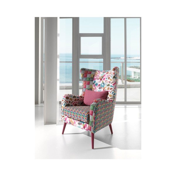 Kolorowy fotel Sinkro Piume-image-1