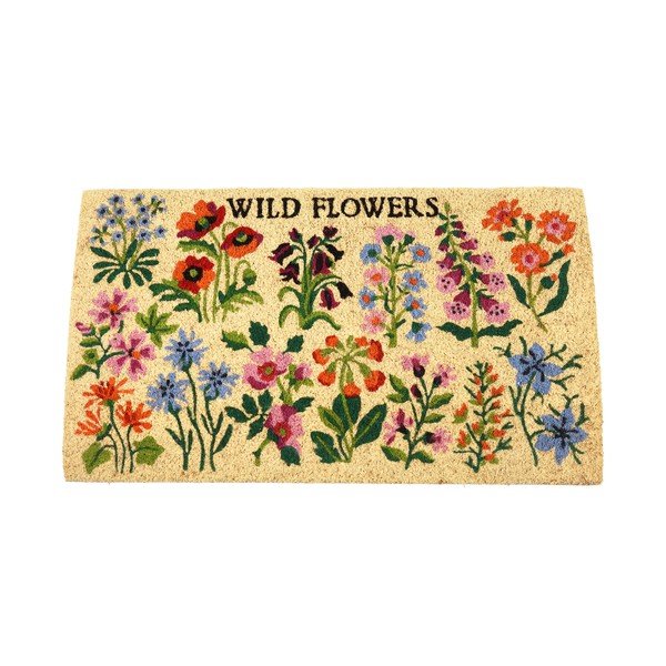 Wycieraczka z włókna kokosowego Rex London Wild Flowers, 43 x 73 cm