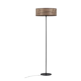 Lampa stojąca z kloszem z drewna orzechowego Sotto Luce TSURI XL