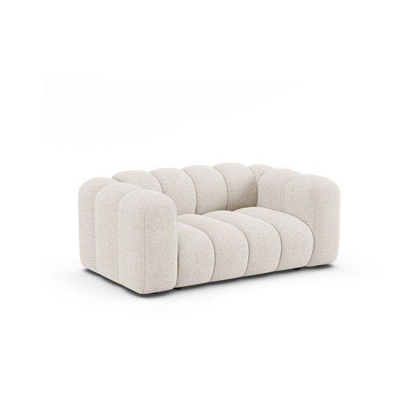 Kremowa sofa z tkaniny szenilowej 170 cm Lupine – Micadoni -image-1