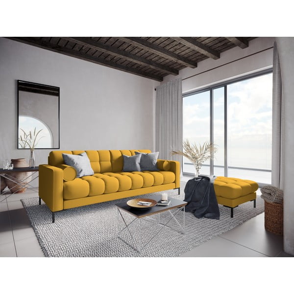 Żółty podnóżek Cosmopolitan Design Bali, 60 cm-image-4