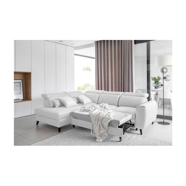 Biały aksamitny rozkładany/ze schowkiem narożnik (lewostronny/w kształcie litery L) Noble – ELTAP-image-4