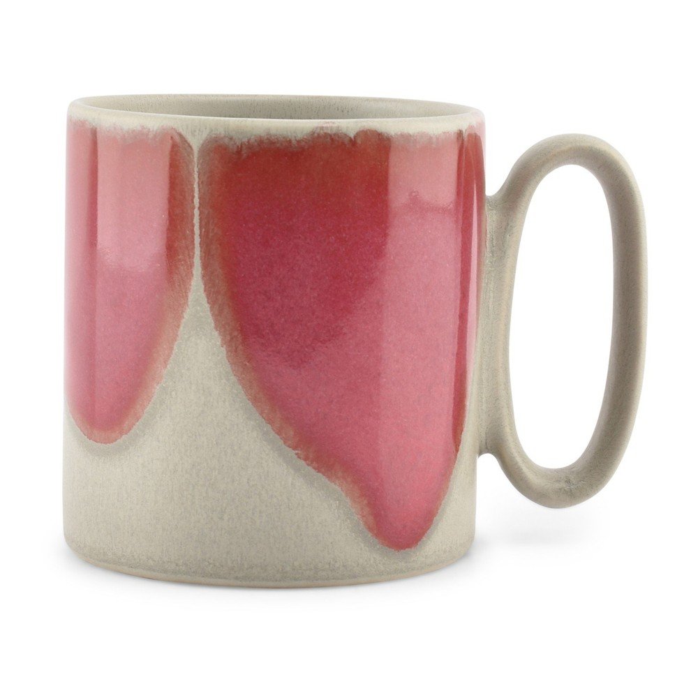 Różowy/szary kamionkowy kubek 390 ml Paint – Salt&Pepper