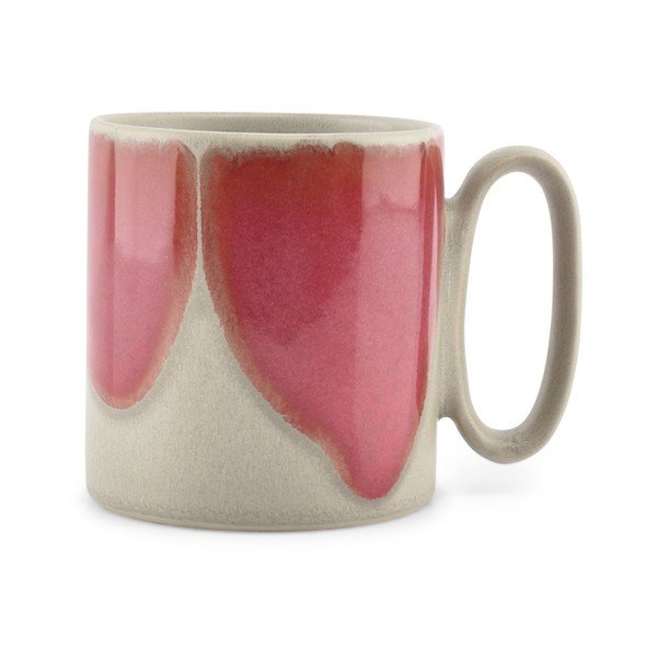 Różowy/szary kamionkowy kubek 390 ml Paint – Salt&Pepper