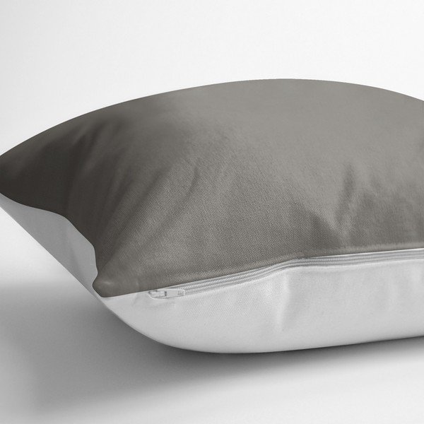 Szara poszewka na poduszkę z domieszką bawełny Minimalist Cushion Covers Fluffy, 70x70 cm-image-1