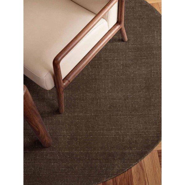 Brązowy wełniany okrągły dywan tkany ręcznie ø 200 cm Greenwich – Ted Baker-image-2