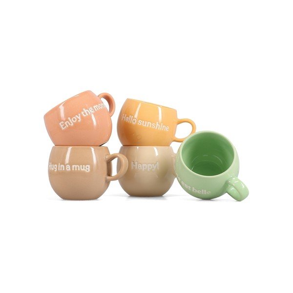 Brązowy kamionkowy kubek 420 ml Muggies – Salt&Pepper-image-2