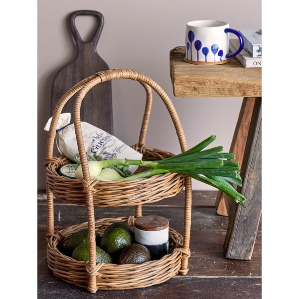 Biało-niebieskie kamionkowe kubki zestaw 3 szt. 450 ml Linora – Bloomingville-image-3