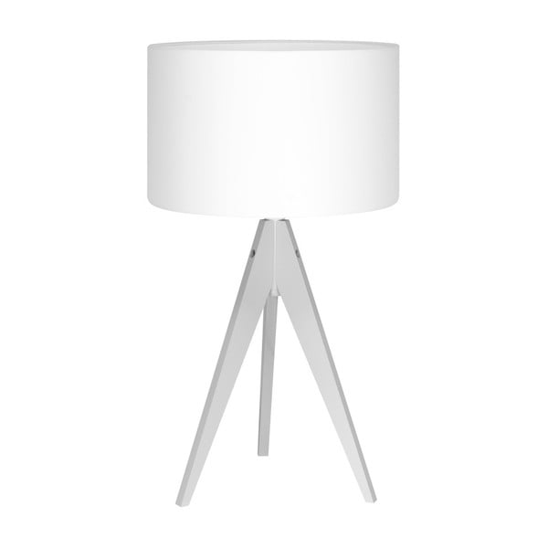 Biała lampa stołowa 4room Artist, biała lakierowana brzoza, Ø 33 cm