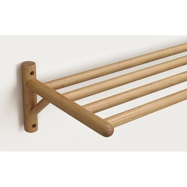 Naturalna wisząca szafka na buty z litego drewna dębowego Milford – Rowico-image-2