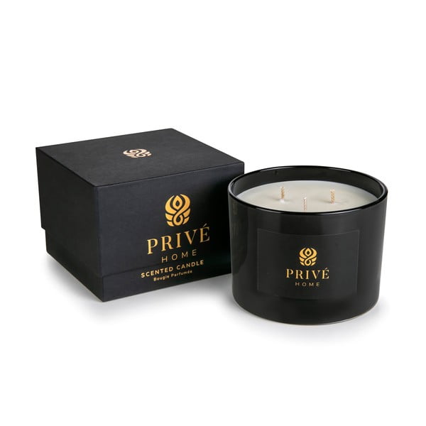 Zapachowa sojowa świeca czas palenia 35 h Black Wood – Privé Home-image-2