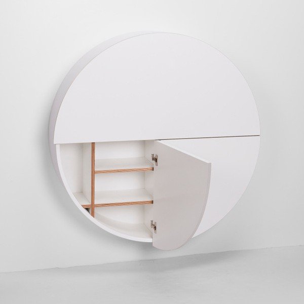 Białe wielofunkcyjne biurko wiszące EMKO Pill-image-3