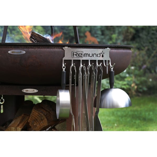 Stalowy reling do zawieszenia na grillu Remundi-image-1