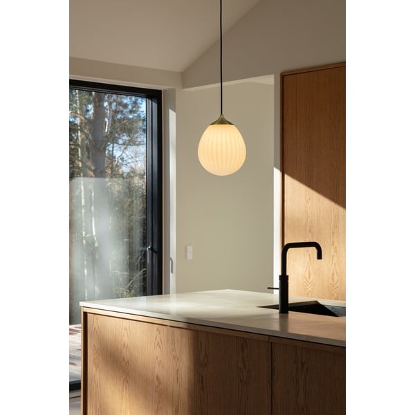 Abażur w biało-złotym kolorze ø 21 cm Around the World Mini – UMAGE-image-1