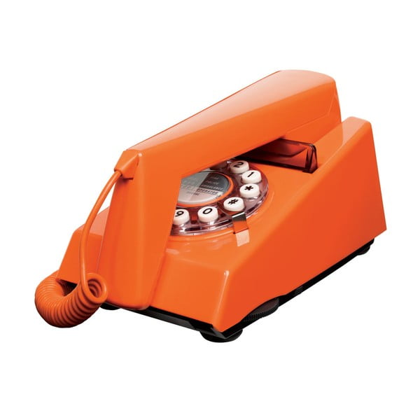 Telefon stacjonarny w stylu retro Trim Orange