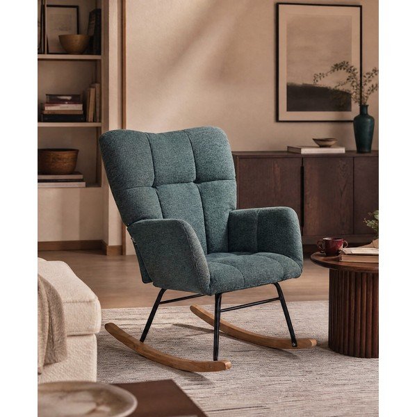 Zielony fotel bujany Elza – Støraa-image-1
