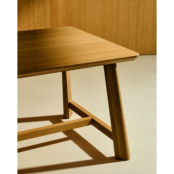 Stół z blatem w dekorze dębu 100x220 cm Idun – Kave Home-image-3