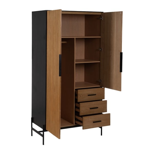 Szafa w dekorze jesionu w naturalnym kolorze 104x203 cm – Ixia-image-2