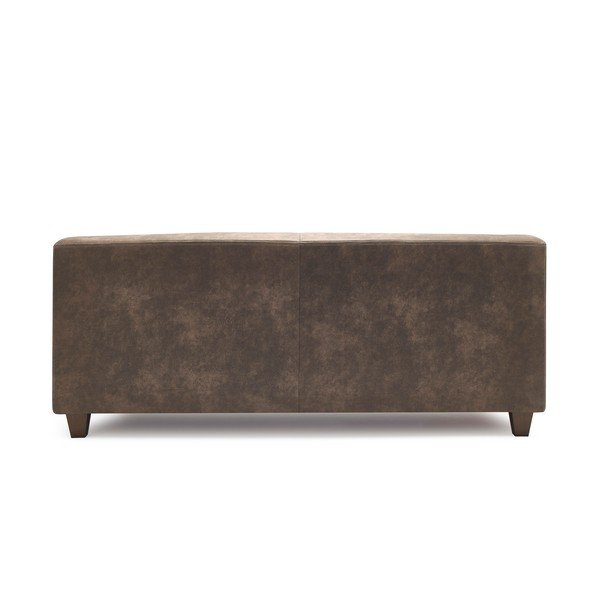 Ciemnobrązowa sofa 3-osobowa Bobochic Paris Django Preston-image-4