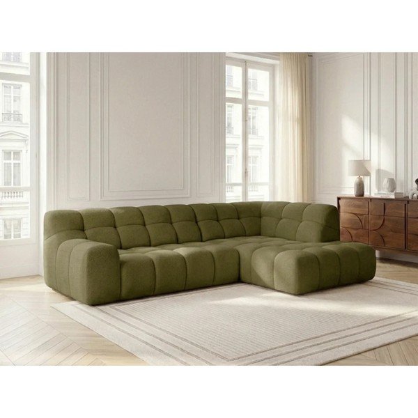 Zielony rozkładany/z elektryczną regulacją siedziska narożnik (lewostronny/w kształcie litery L) Andre – Bobochic Paris-image-4