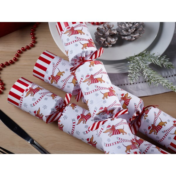 Crackery świąteczne zestaw 6 szt. Racing Sausage Dog – Robin Reed-image-3