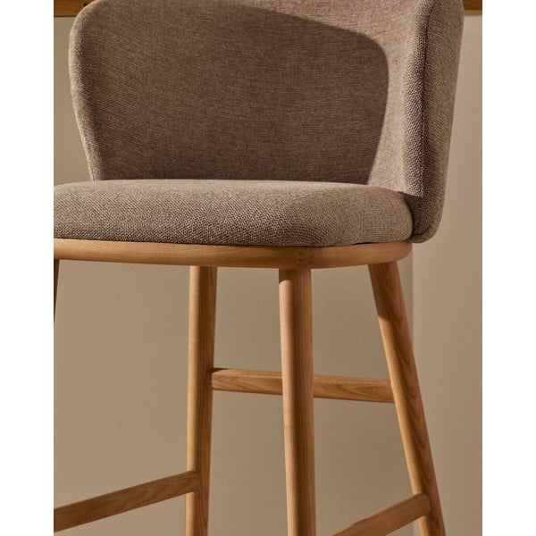 Jasnobrązowy hoker (wysokość siedziska 75,5 cm) Ciselia – Kave Home-image-2