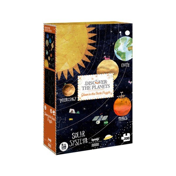 Duże puzzle fosforyzujące Planety Londji, 200 elementów