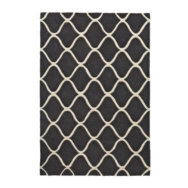 Szary ręcznie tkany dywan wełniany Think Rugs Elements, 120x170 cm