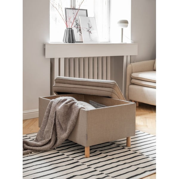 Jasnobrązowy podnóżek Simon – Miuform-image-3