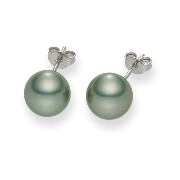 Jasnozielone kolczyki perłowe Mystic Jade