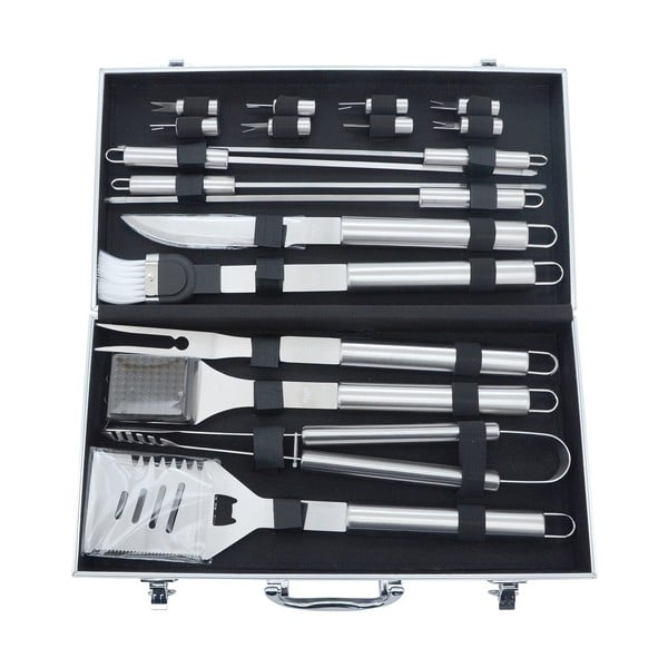 Zestaw 18 akcesoriów do grilla w walizce Cattara Alu-image-1
