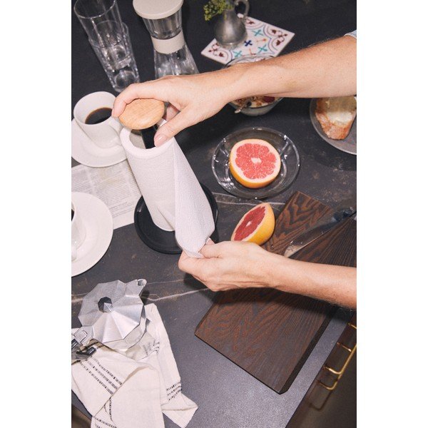 Czarny stojak na ręczniki papierowe ø 15 cm Paper Pal – Rosendahl-image-2