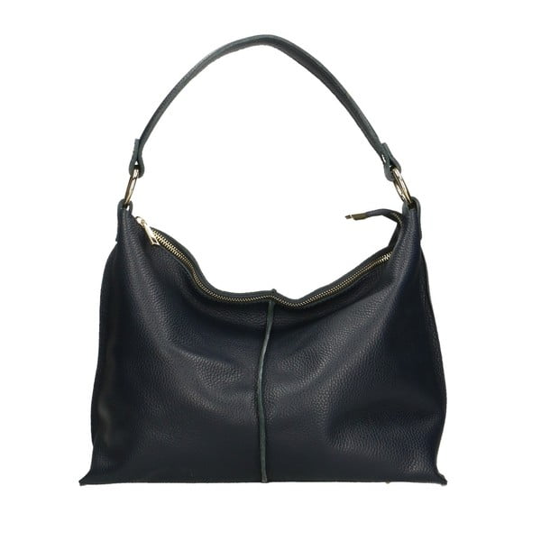 Granatowa torba skórzana Chicca Borsa Hagoda-image-4