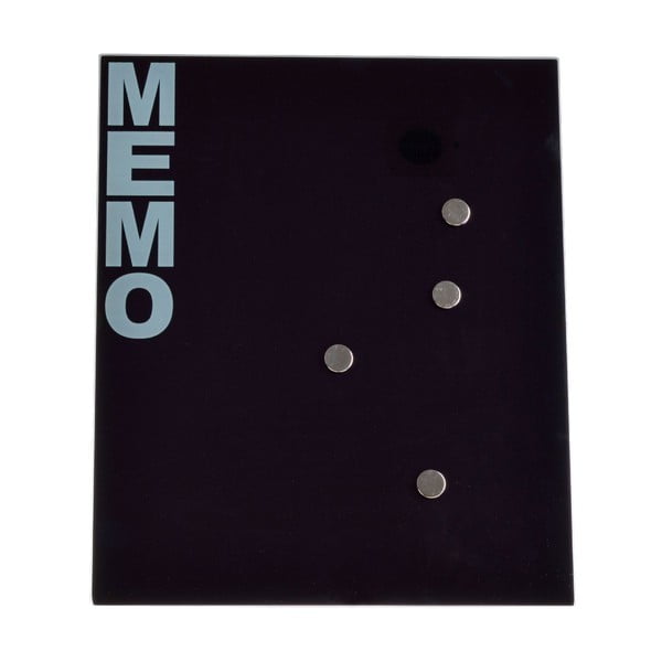 Szklana tablica magnetyczna Ewax Black Board, 35 x 42 cm