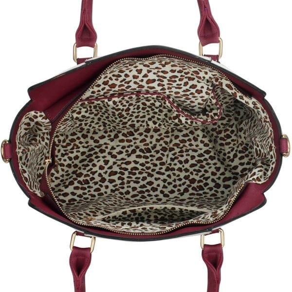 Torebka L&S Bella Burgundy & Nude-image-2