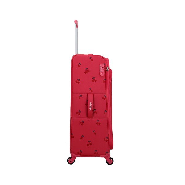Zestaw 3 walizek z 4 kółkami w malinowym kolorze Lollipops Cherry-image-1