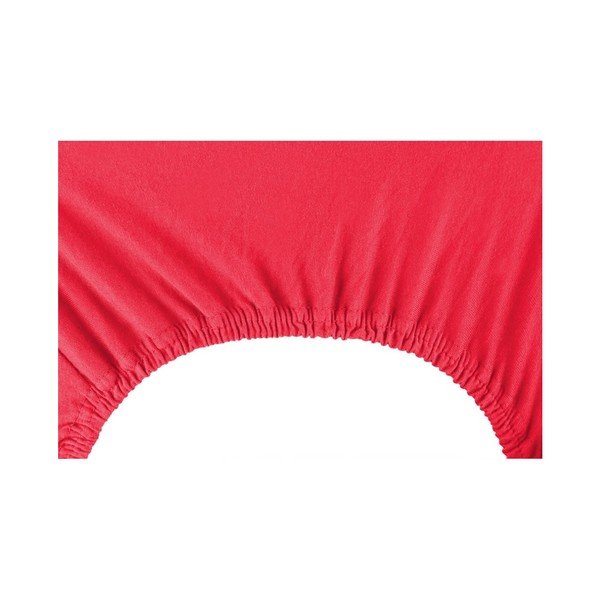 Czerwone prześcieradło elastyczne DecoKing Nephrite Red, 100–120 cm-image-3