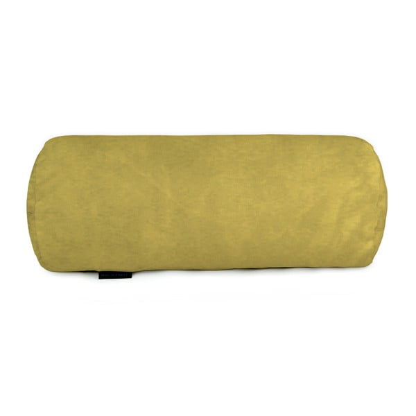 Ciemnożółta poduszka dekoracyjna Velvet Atelier Tubo, 50x20 cm