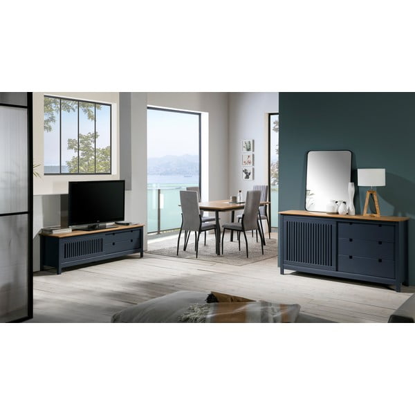 Szara drewniana komoda Marckeric Bruna-image-1