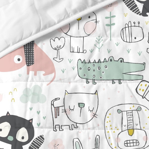 Bawełniana narzuta dziecięca 130x100 cm Best buddies – Moshi Moshi-image-2