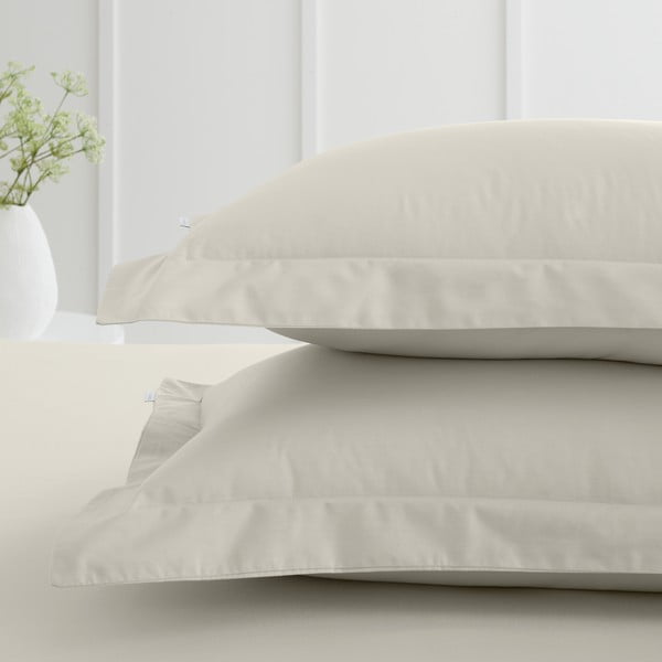 Poszewki na poduszki z perkalu bawełnianego zestaw 2 szt. 50x75 cm Cotton Percale – Bianca-image-1