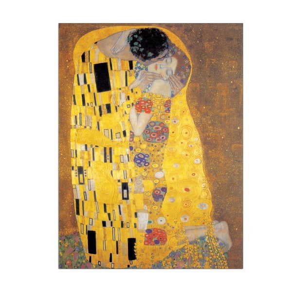 Obraz Gustav Klimt - Pocałunek, 50x70 cm