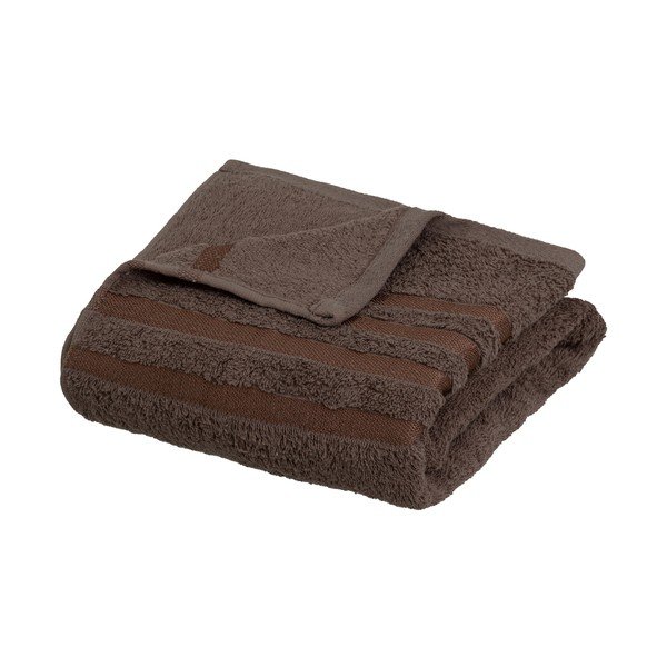 Brązowy bawełniany ręcznik kąpielowy frotte 70x140 cm Simple – Casa Selección